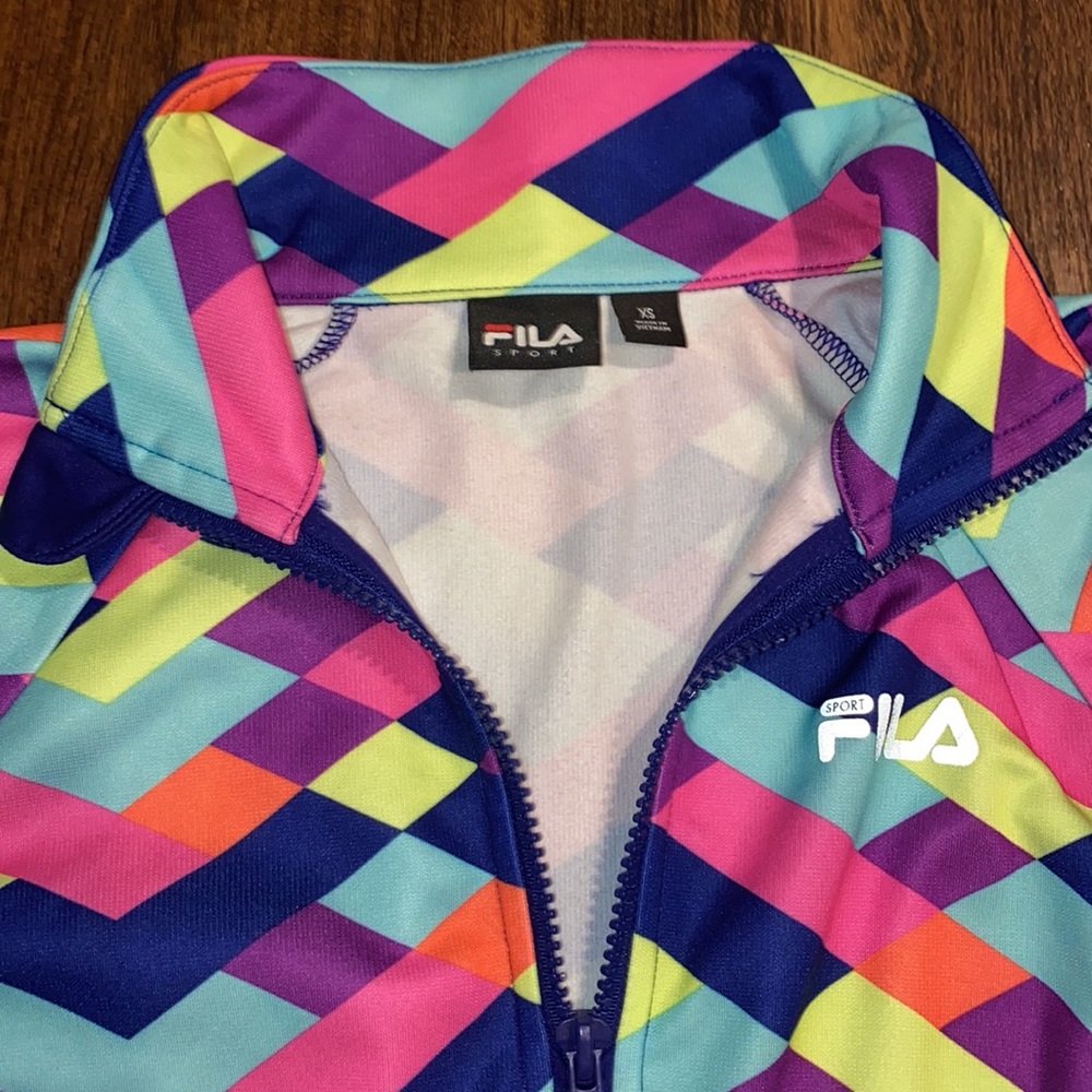 Fila Multi-Colored Workout Jacket - image 5